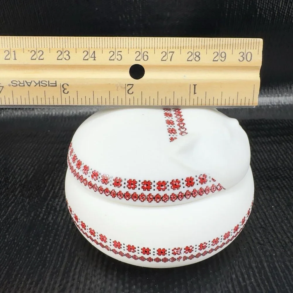 1980s Takahashi Ceramic Trinket Holder Smiling Sleeping Cat Jewelry Holder VTG‎
